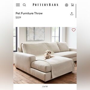 Pottery Barn Pet Throw